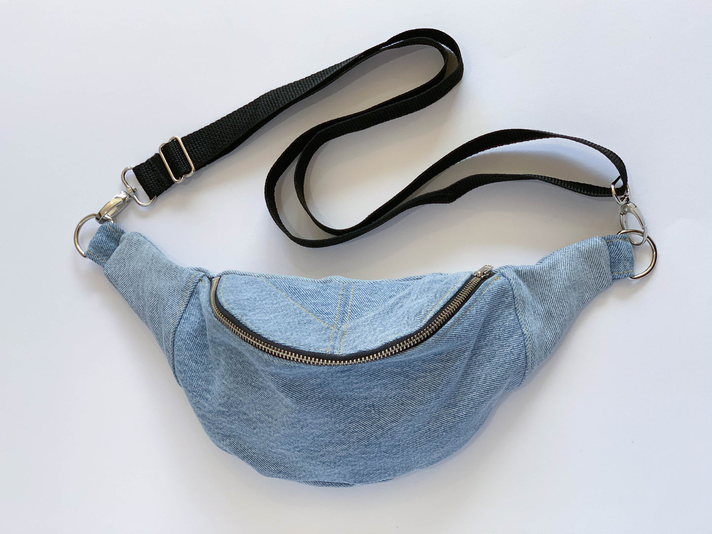 Upcycled Denim Crossbody / Fanny Pack