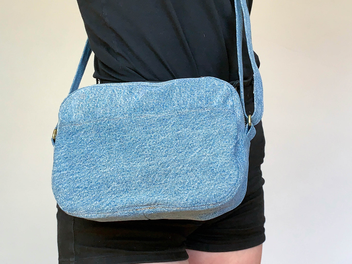 Upcycled Denim Crossbody Purse
