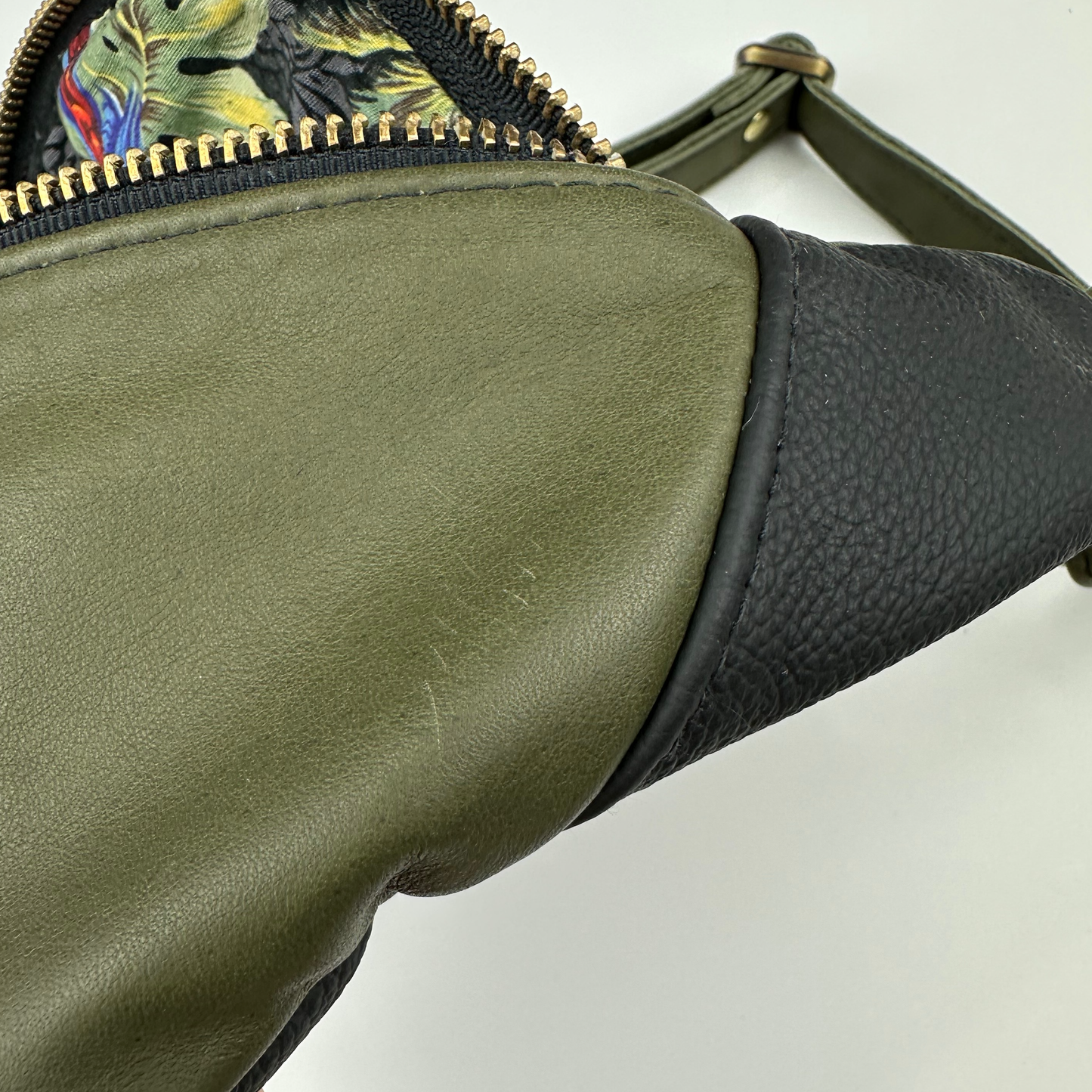 Colorblocked Leather Fanny Pack *Not Vegan*