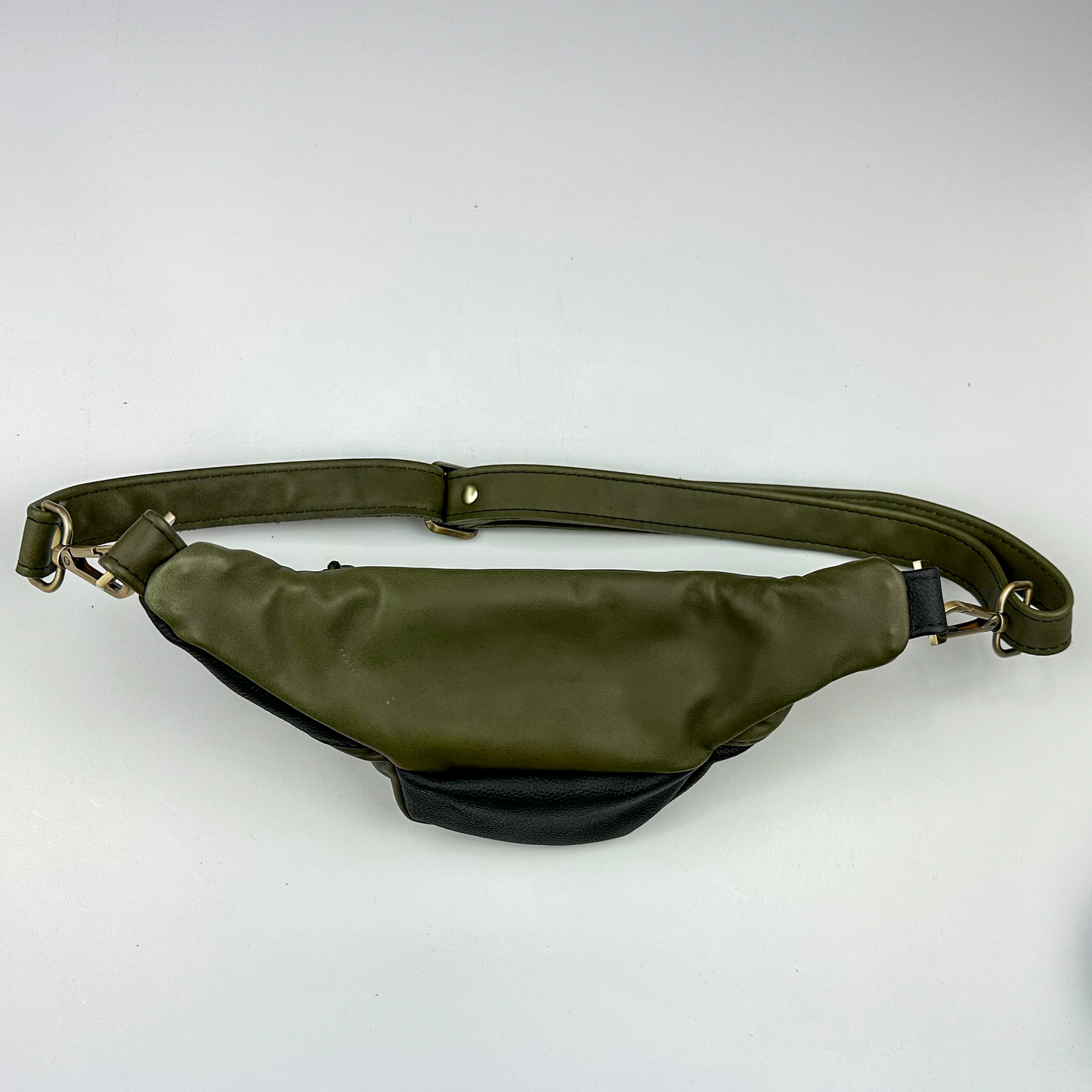 Colorblocked Leather Fanny Pack *Not Vegan*